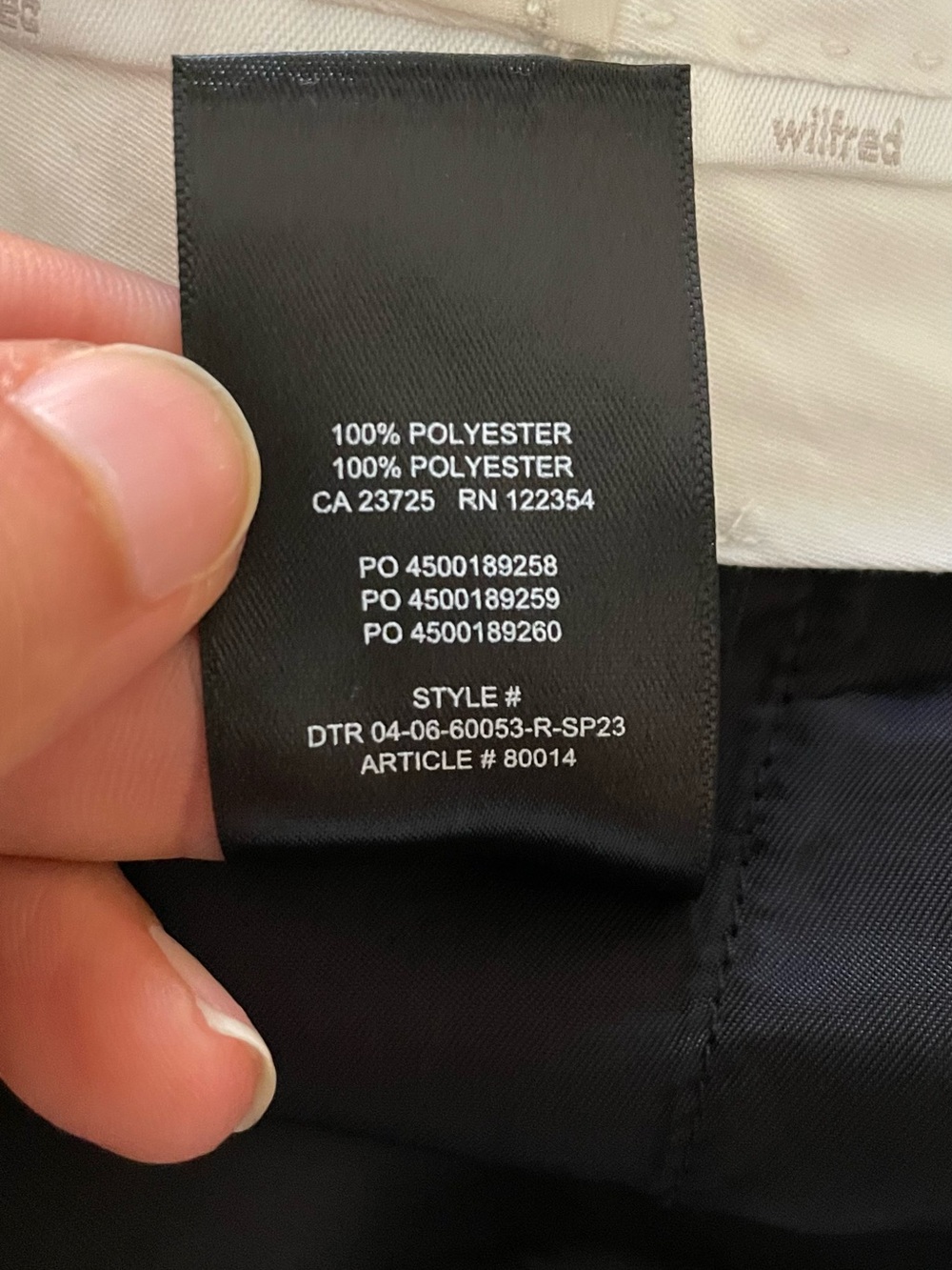 Wilfred Alanya Dress Pant Black Crepette High Waisted Pleated Size 16 - Picture 5 of 8